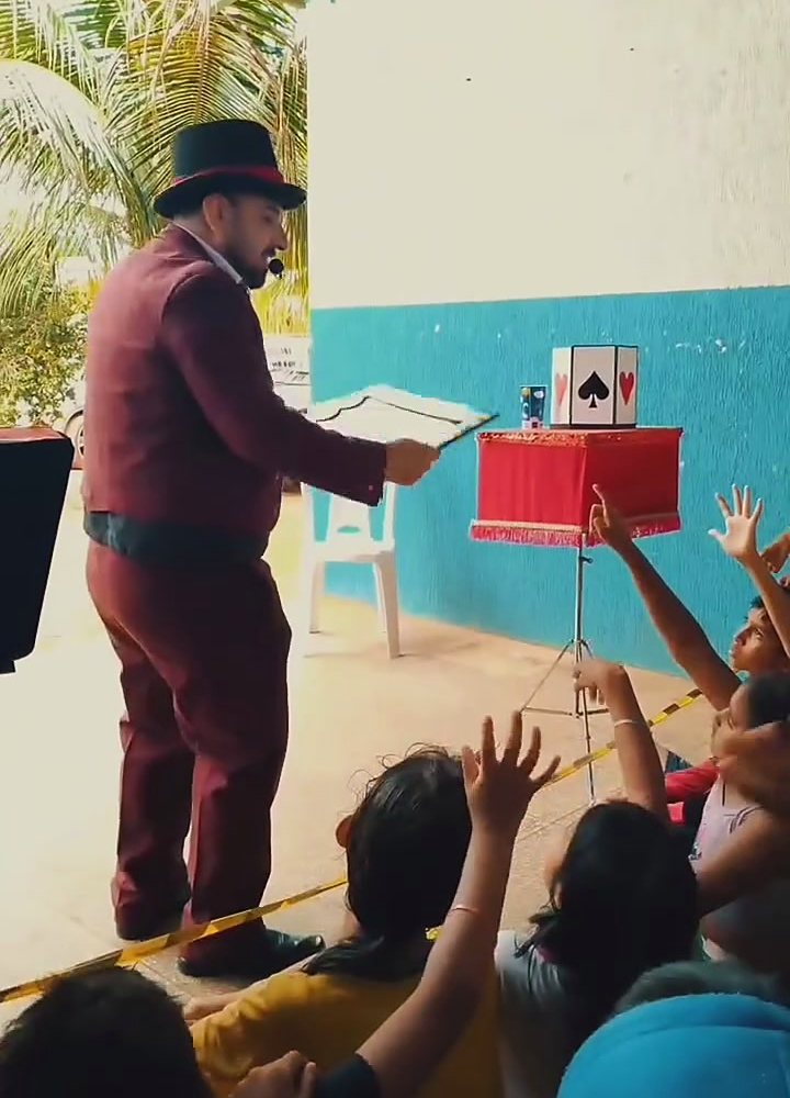 Show de mágica em escola